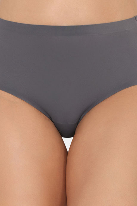 Zivame Medium Rise Full Coverage No Visible Panty Line Hipster - Forged Iron — image 4